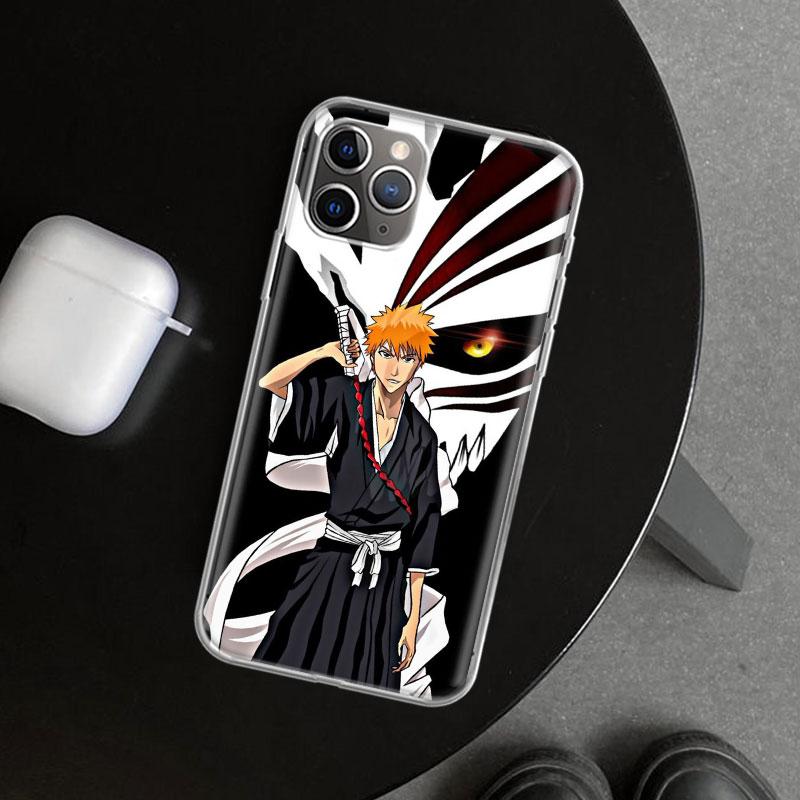Kurosaki Ichigo Bleach Phone Case Cover for iPhone 11 12 13 Mini 14 15 Plus 16 Pro Max 17 Air 7 8 + SE Art Customized Fundas 11