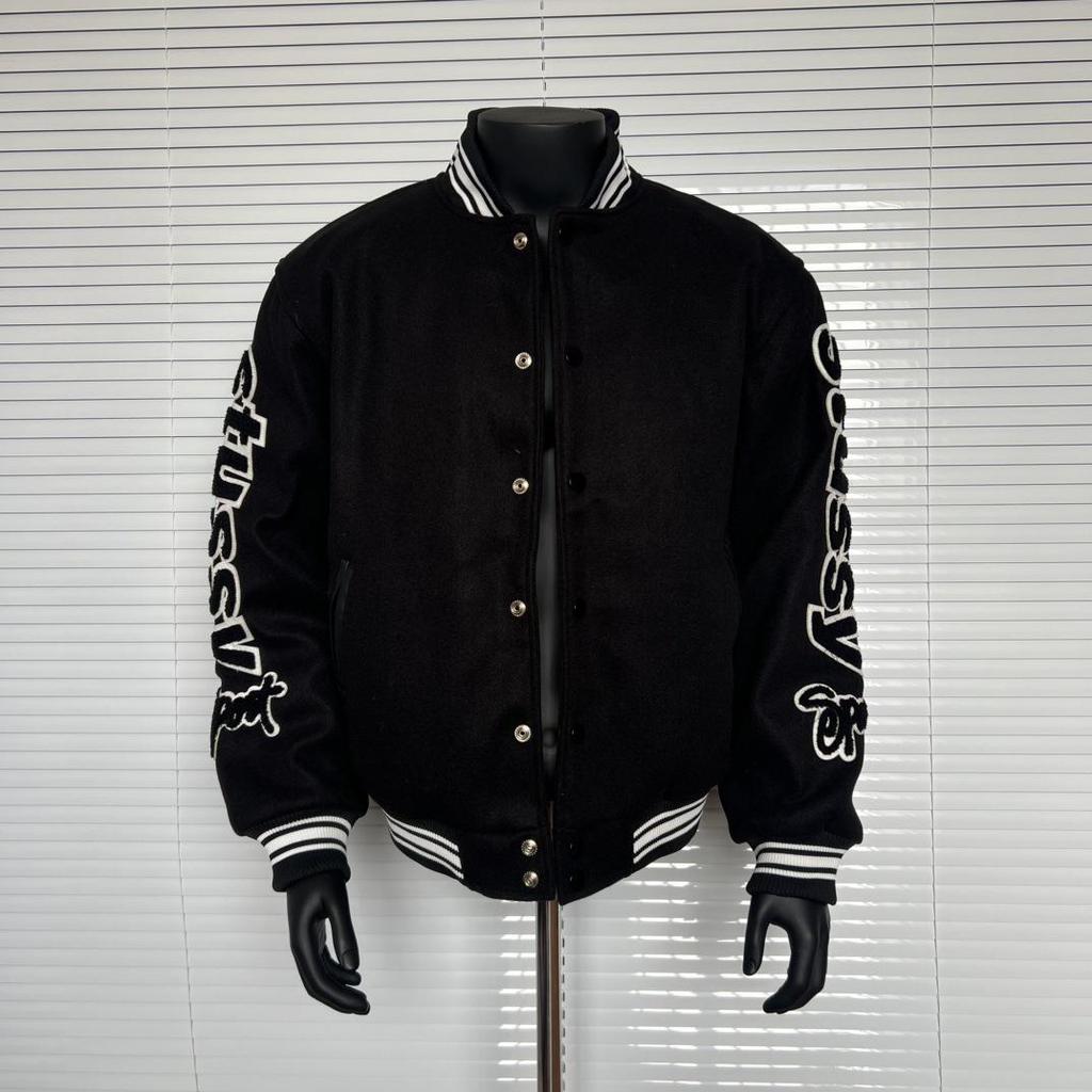 25SS Retro Slitstark Unisex Tvättad Baseball Arbetskläder Jacka