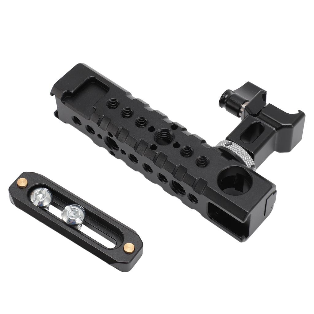 Camera Cage Top Handle Grip Universal Camera Rig Top Grip with Removable Slider 1 4 3 8 Inch Screw Hole Cold Shoe Mount