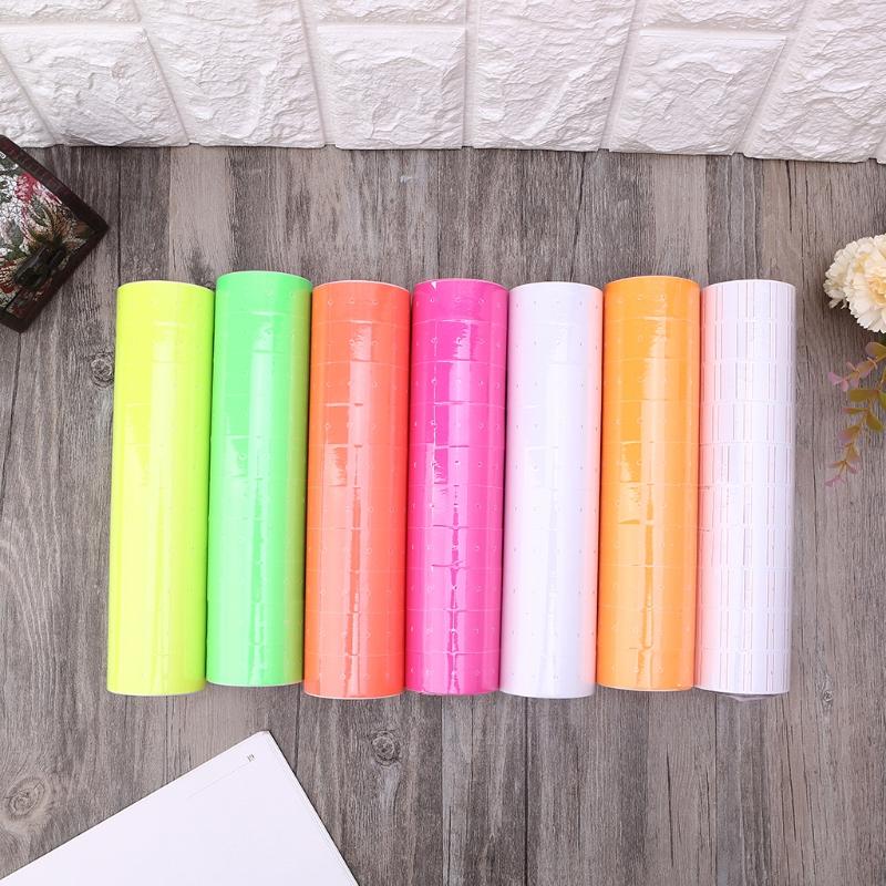 Set of 10 Rolls Price Tag Label Sticker Rolls for Pricing Label for Gun MX5500 Shop Price Gun Label