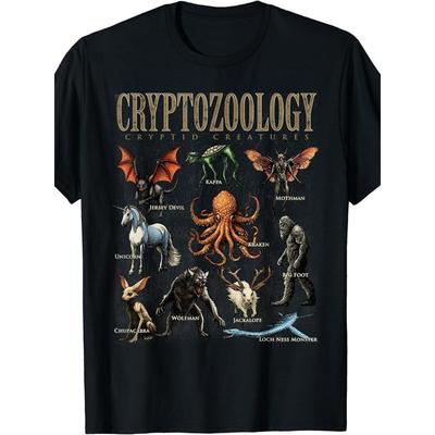 Criptozoologia Folclore Criaturas Críptidas Míticas Presente Camiseta Uni