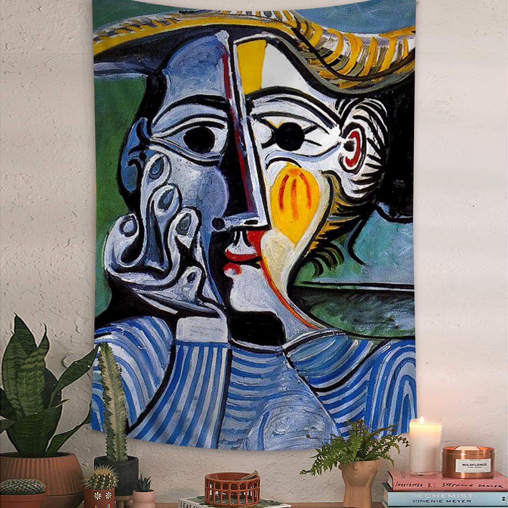 Artist Pablo Picasso Tapestry Art Printing Japanese Wall Tapestry Anime Wall Hanging Home Decor