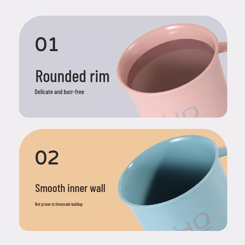 Extra Large Food-Grade PP Mouthwash Cup for Students and Couples - Thickened Wash & Toothbrush Cup