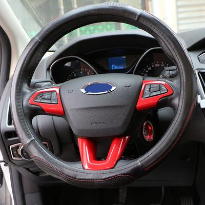 ABS Verf Auto Stuurwiel Decoratie Trim Pailletten Sticker voor Ford Focus 3 MK3 2015 2016 2017 2018