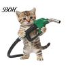 Automotive Fuel Cap Sticker Fun Sticker, Cute Dog Cat Mouse Car Waterproof Self Adhesive Animal Decal for Cars Windows Tailgate