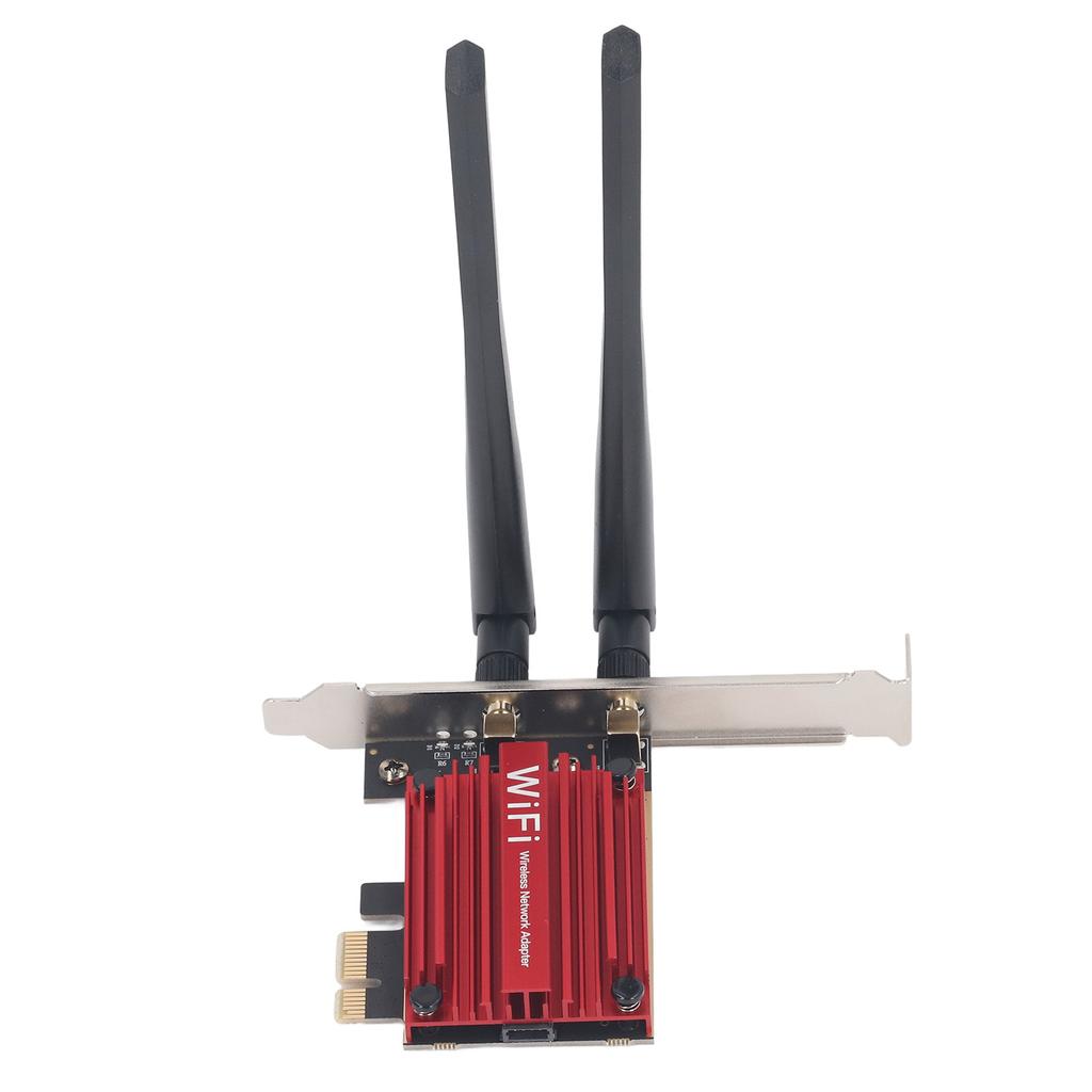 WiFi6 Wireless Network Card 1800Mbps Dual Band Desktop Gigabit Network Card Bluetooth5.2 PCIE Wireless Adapter for