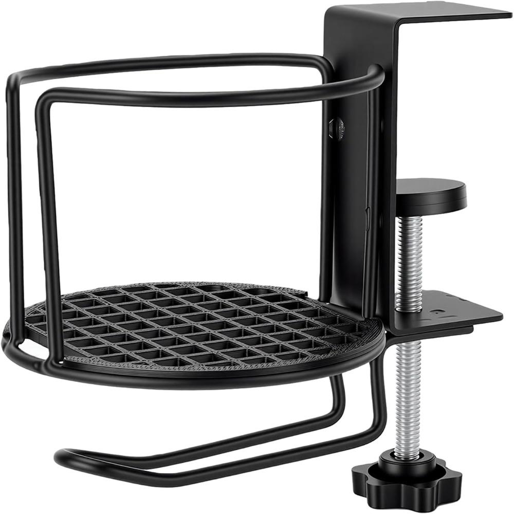 Anti-Spill Desk Cup Holder Clamp On Design 2-in-1 Cup Holder Table Drink Bottle Holder  For Desk