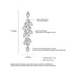 ZAKOL Boucles d'oreilles pendantes de mariage élégantes en zircone brillante polie, forme feuille marquise AAA CZ, Bijoux de fête