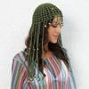 Women's Handmade Crochet Hats Y2k Fashion Fascinating Hollow Beanie Hat Cap with Beads Tassle Decoration Chic Hat