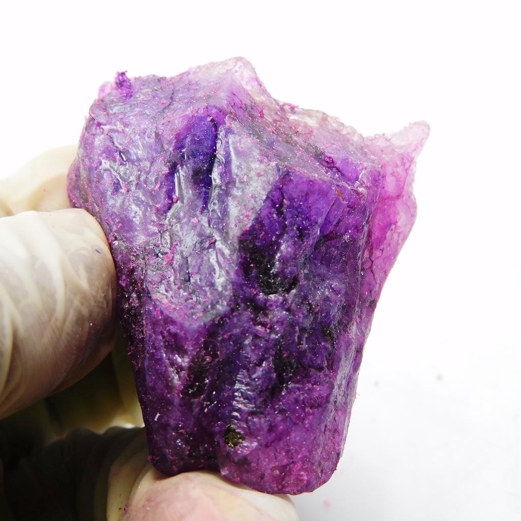 Natural Purple Sapphire Loose Gemstone 177.70 Ct Rough Uncut September Birthday Birthstone