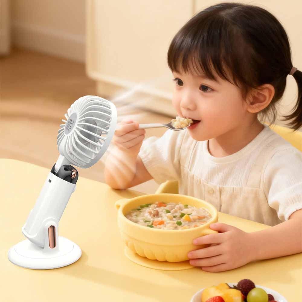 Adjustable Bracket Mini Adjustable Fan 2400mAh Stroller Fan Air Conditioner Fan  Home Desk
