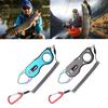 Portable Mini Fish Lip Gripper Stainless Steel Fish Holder Tool Grabber Fish Catcher with Coiled Lanyard Easy to Use