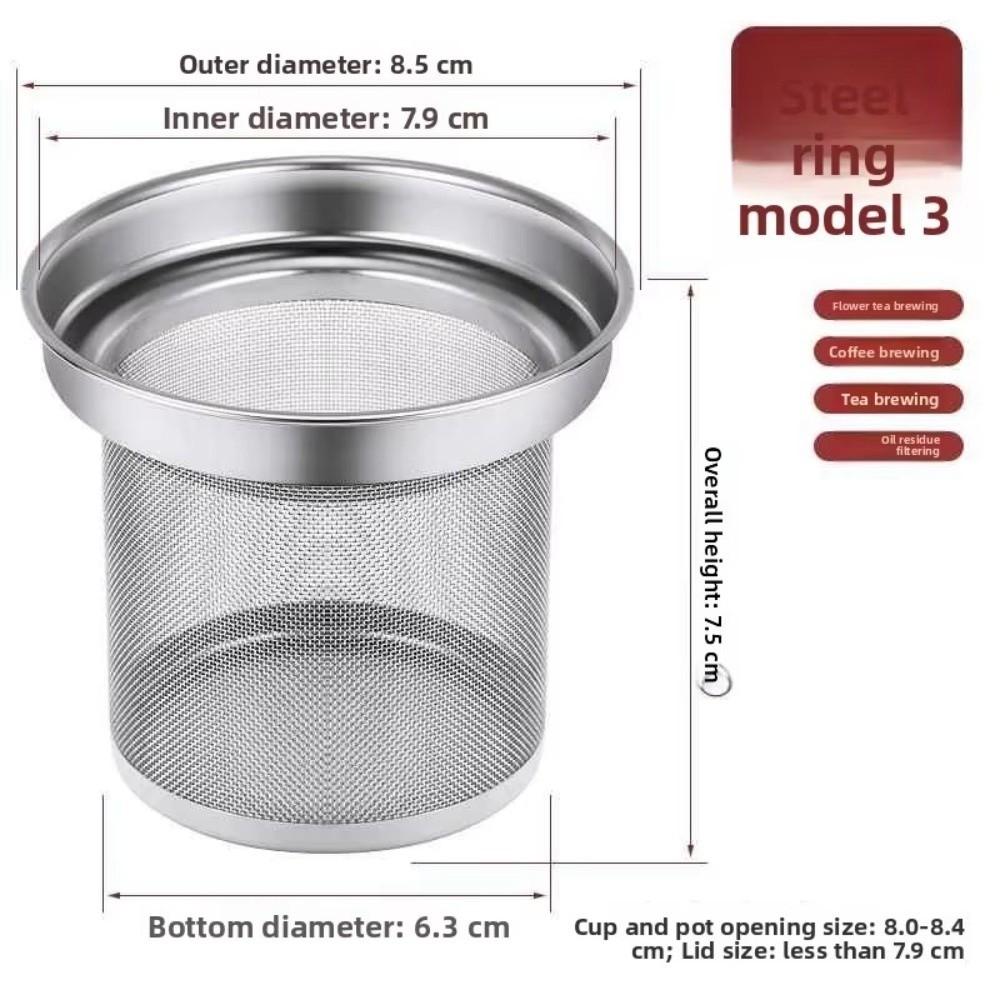 Stainless Steel Tea Strainer Reusable Filter Replacement Tea Infuser Multifunction Extra Fine Mesh Tea Strainer