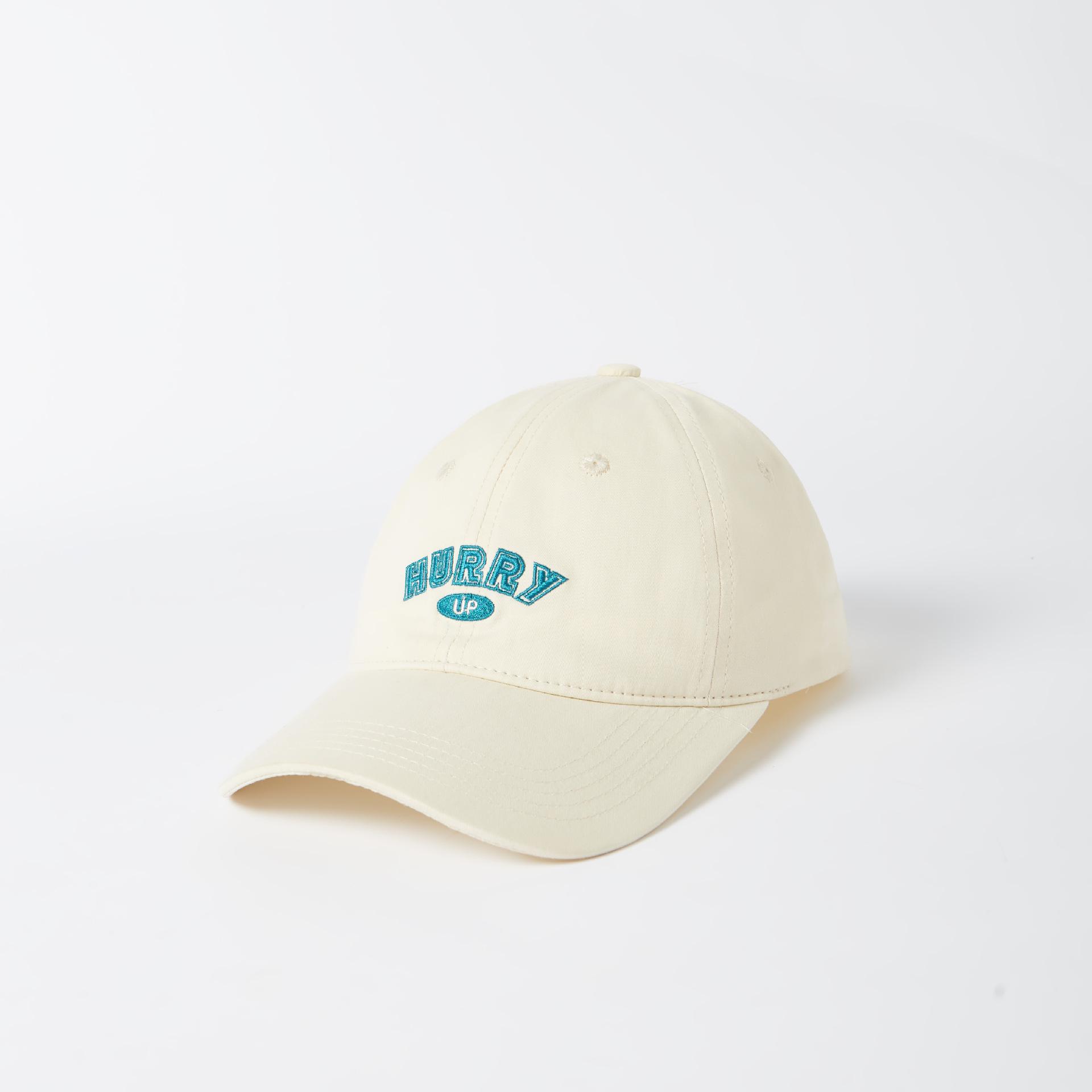 

Трендовая многоцветная бейсболка 2025 года с вышивкой HURRY - Дышащий солнцезащитный козырек Adjustable грязно-белый