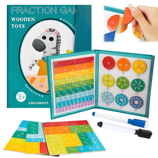 45659 Sets Magnetic Fraction Tiles Circles Percentage Decimal Fraction Learning