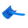Blue Rubber Wood Grain Effect Paint Roller with Handle DIY Wall Decoration Tool