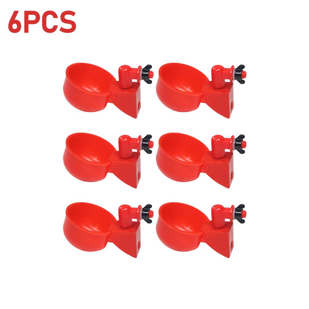6-48pcs Chicken Duck Drinking Cup Automatic Drinker Chicken Feeder Drinking Fountain Practical Convenient Tools Feeding Supplies