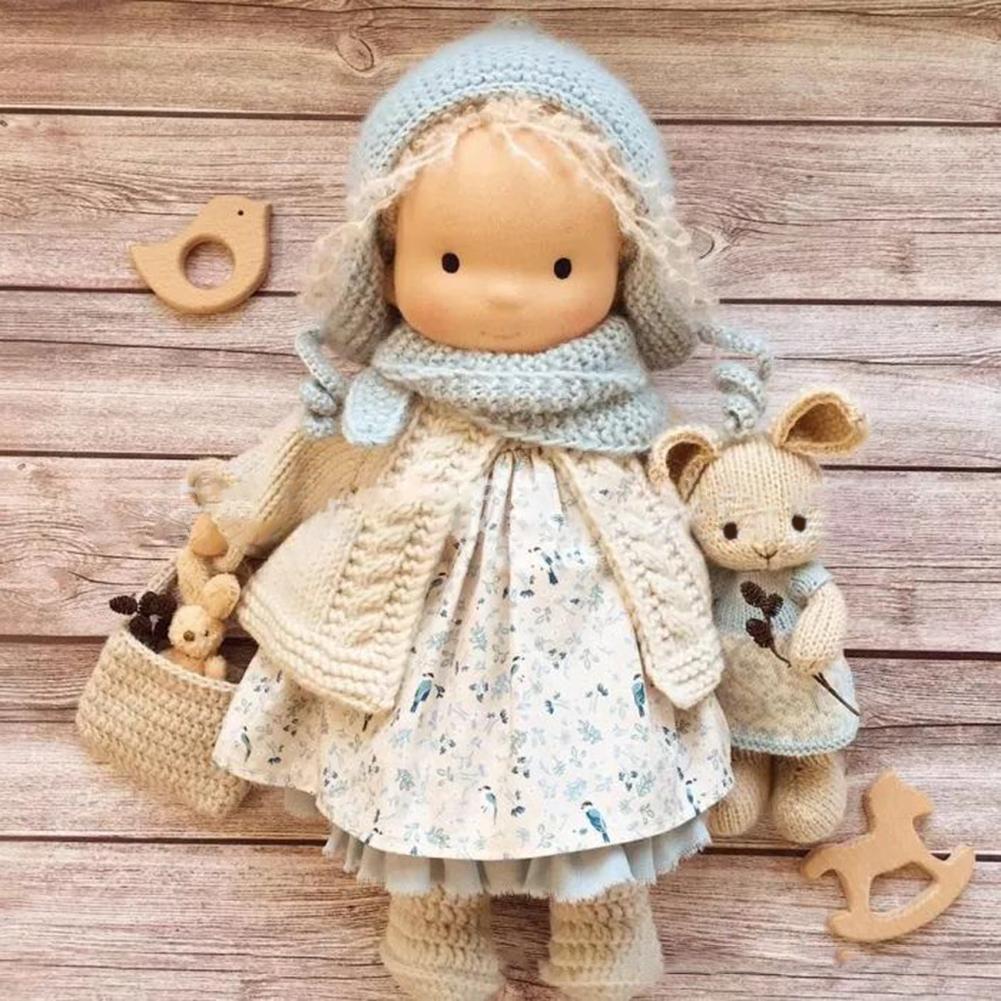 Mini Christmas Thumb Dolls Cute Handmade Dolls Unique Gift Sleeping Cuddle Buddy Doll Toy for Kids Children Lovely Birthday Gift