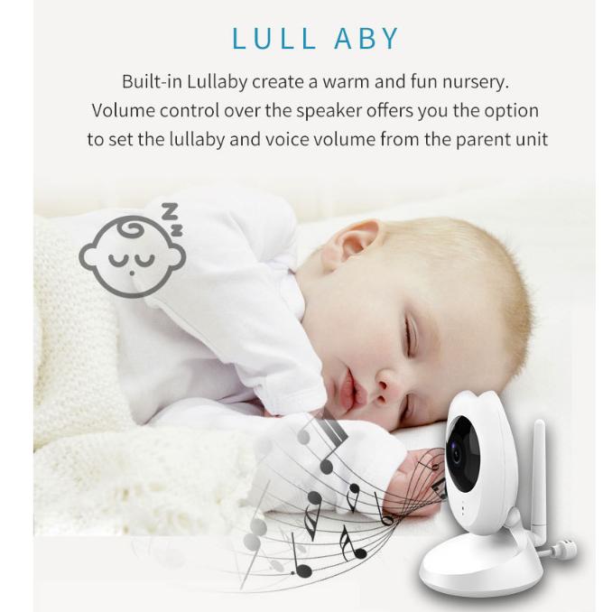 Babyphone 4,3" Drahtlos Video Hohe Farbauflösung Baby Nanny Sicherheitskamera Temperaturüberwachung