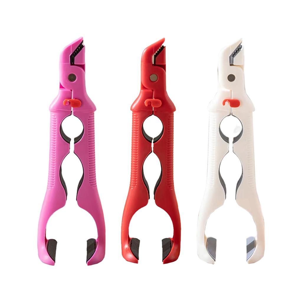 Multifunction Kitchen Tongs ABS Silicones Design Heat Resistant Hot Plates Gripper Clamp For Bowls Pan Safe Handling