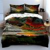 Colorful Abstract Landscape Pattern. Bedding Sets Duvet Cover Sets Duvet Covers Pillowcases(1 * Duvet Cover 2 * Pillowcases, Without Duvet Insert)