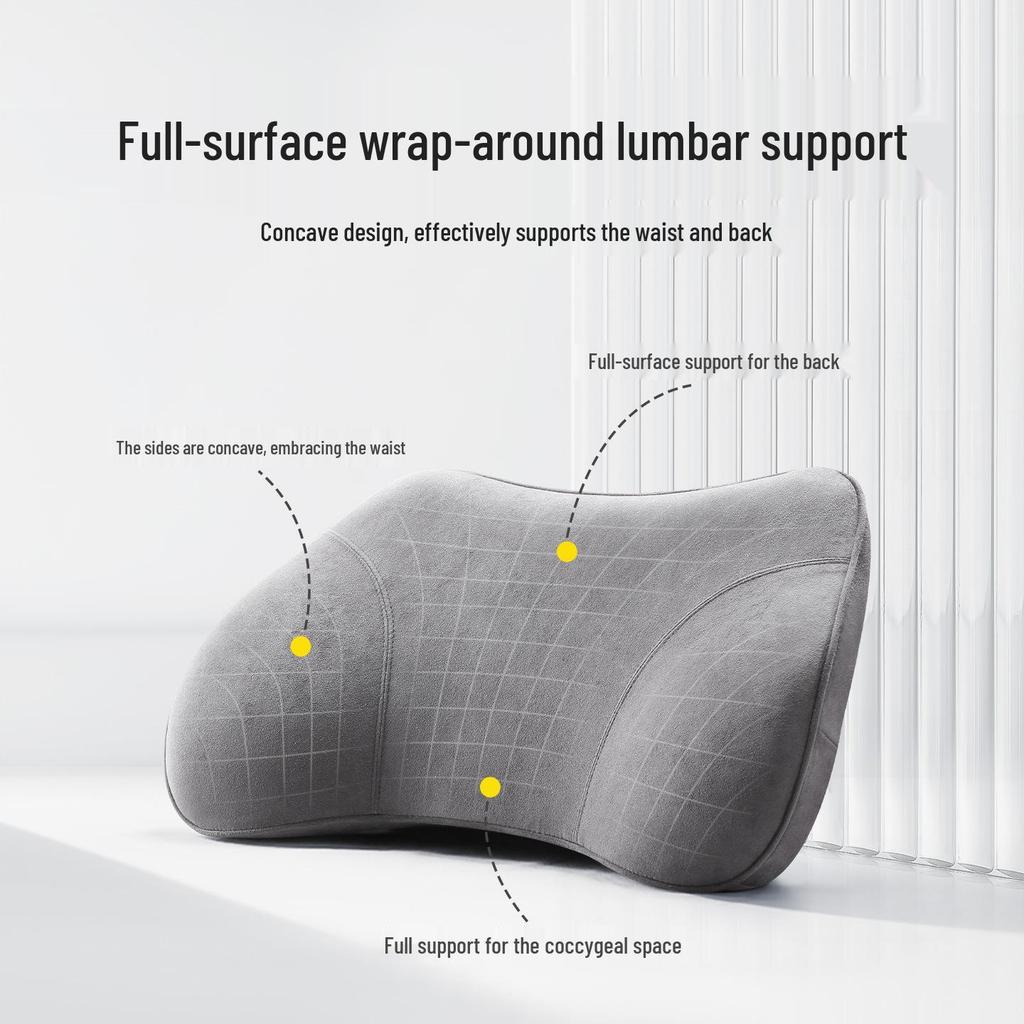 Car Memory Foam Lumbar Support Pad for Driving Seats