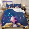 Vibrant Fashion Bold Expression Three-piece set (1 * duvet cover + 2 * pillowcase, without core) 2D Flat Duvet cover and pillowcase
