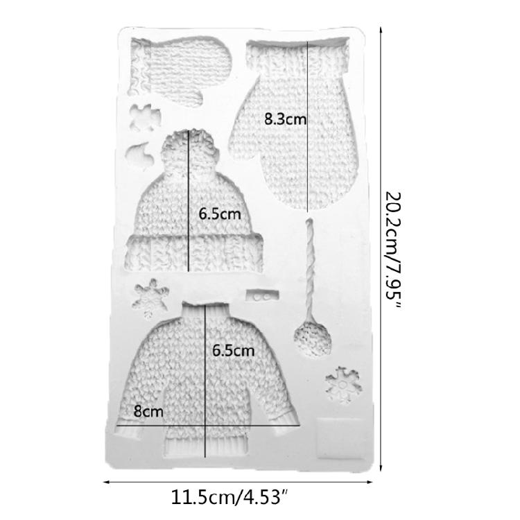 Candy Mold Sweater Gloves Shapes Design Baking Accessories for Kitchen Use