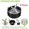 Stainless Steel Blender 4 Point Blade with Gasket&Jar Base Small Appliance Part