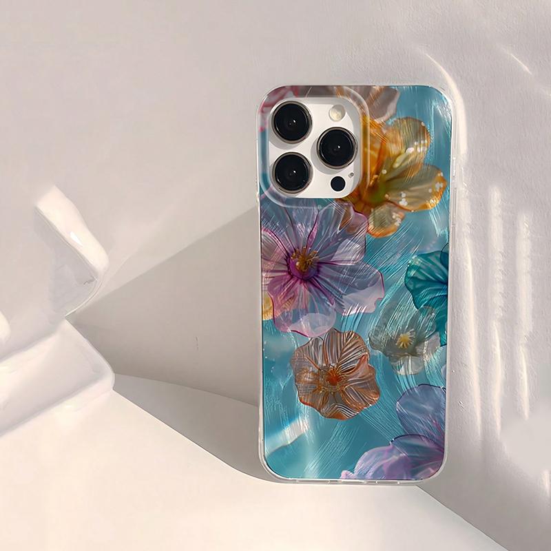Floral Pattern Phone Case For Samsung S25 5G Case Galaxy S24 Ultra S23 Plus S22 S21 FE A56 A36 A16 A55 A54 A53 A35 A34 A33 Cover
