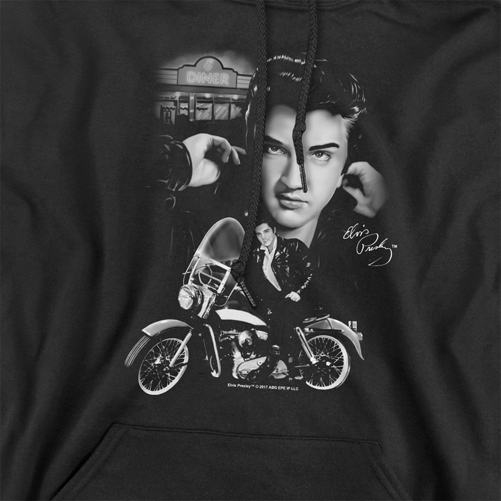 Elvis Presley Unisex Adult The King Rides Again Hoodie