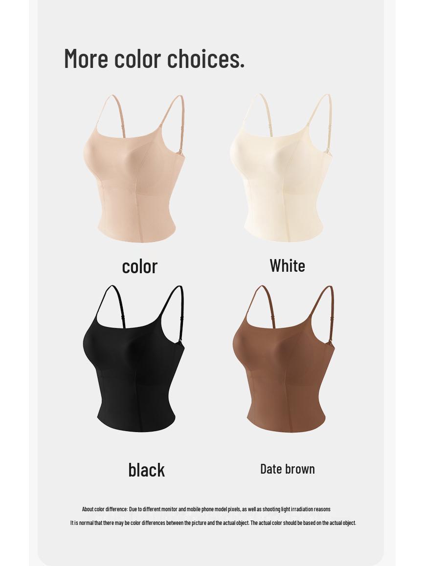 

Женская бесшовная майка-комбинация два в одном: Бесшовный, Ощущение обнаженности, Стильный дизайн спинки XL