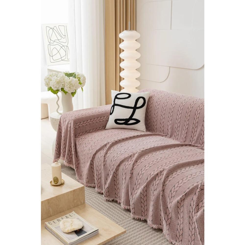 Sofa Cushion Cover Double Side Couch Cover Chenille Wheatear Pattern Sofa Slipcover housse canapé 3 places inclinable