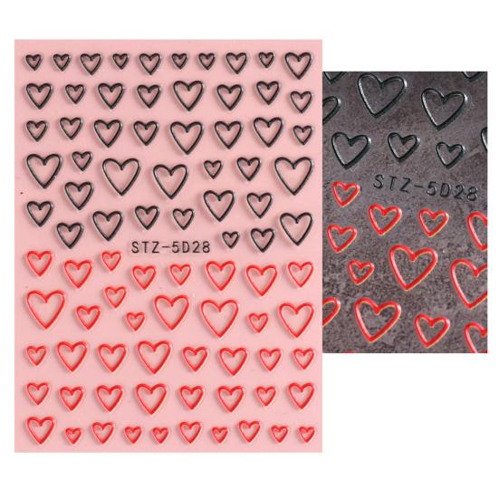 Yousheng Geprägter Nagelsticker Blumen-Abziehbild DIY Nagelkunst Dekoration Frühling Sommer Blume Nageldekoration Sticker Nagelzubehör