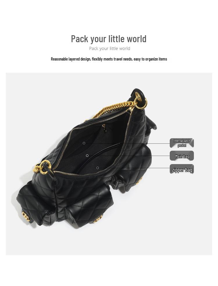 Geantă Crossbody de Umăr High-End cu Model Diamant 2025