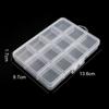 Transparent Storage Container Jewelry Box Clear Plastic Organizer Box Empty Earring Storage Organizer Display Case for Beads KTY