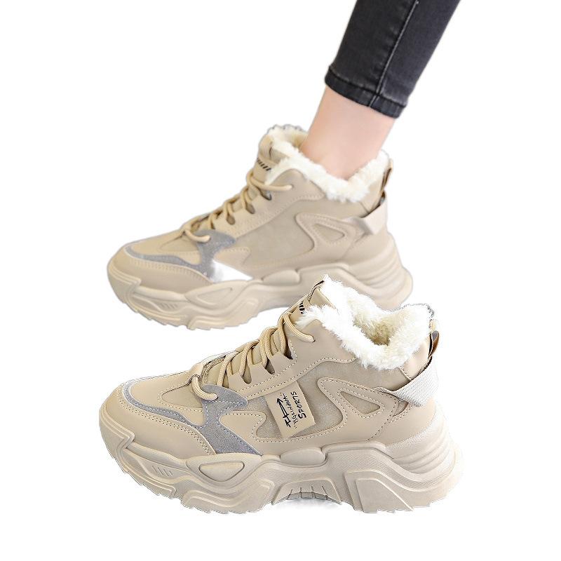 Broken Size Large Cotton Shoes, New Winter High-top Velvet Sports and Leisure Shoes, Thickened Short Boots