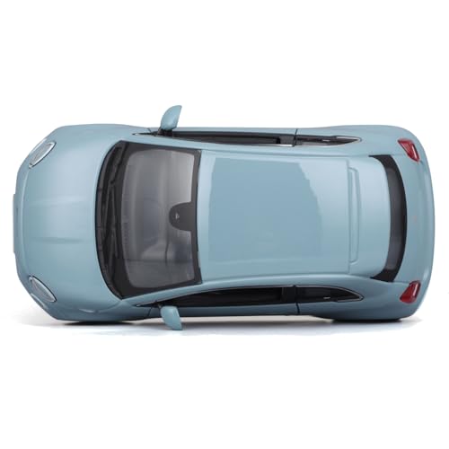 Bburago 1/24 Scale Fiat 500e 2023 Blue / Diecast Model Car, Finished Product, 18-21110 BU