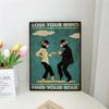 1 Stück „Verliere deinen Verstand, finde deine Seele“, Blume, Frau, Mina, Mädchen, Poster, selbstklebende Kunst, wasserdichtes Papier, Aufkleber, Wanddekoration