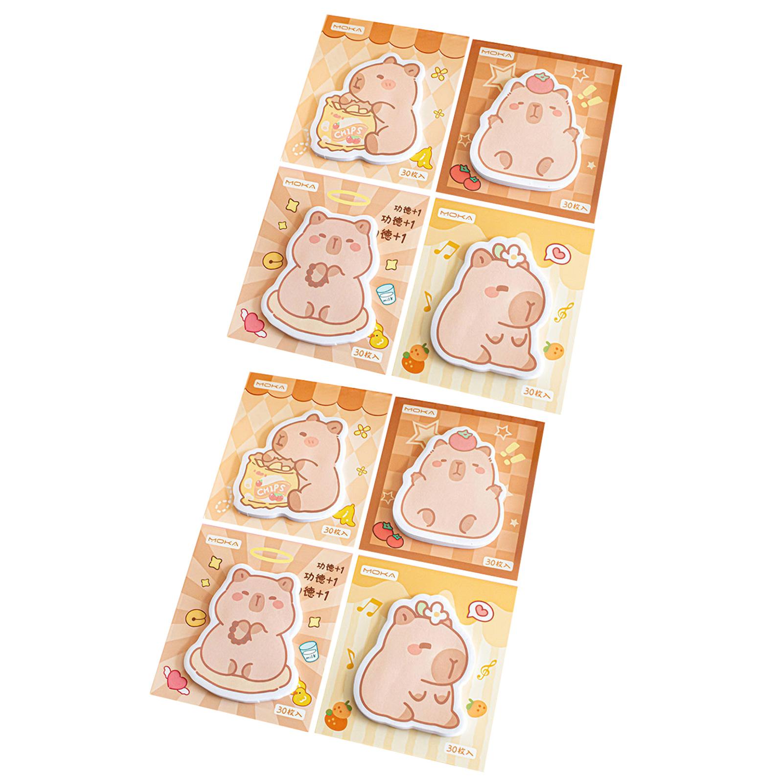 

8 шт. самоклеящиеся блокноты-стики в форме мультфильма, съемные блокноты-стики, набор блокнотов-стиков