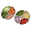 304 Stainless Steel Ginger Garlic Onion Prep Plate Multi Compartment Kitchen Cooking Ingredient Tray