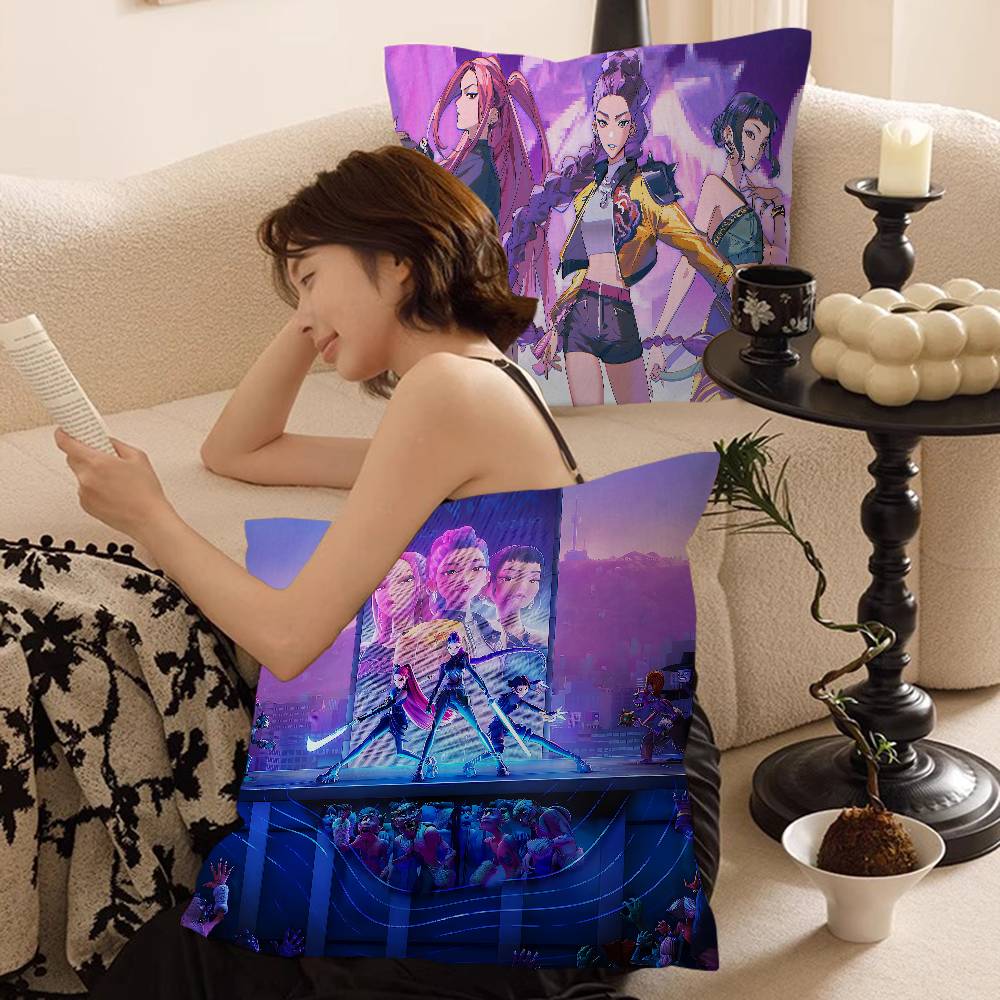 Anime Kpop D-Demon Hunters Pillow Anime Pillow Sofa Bed Head Pillow Cover Cushion Cover 45X45 Cm Fashion