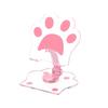 Mobile Phone Holder Foldable Cat Paw Stand Adjustable Multi-Angle Rotation Acrylic Phone And Tablet Holder for Desk Office Travel Use