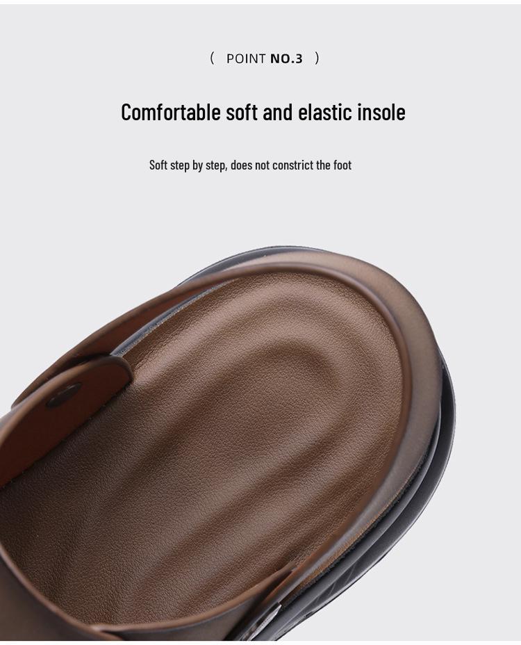 2026 Summer Men's Breathable Dual-Use Beach Sandals - Versatile Non-Slip Outdoor Slippers