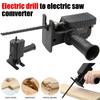 Anti Slip Guard Reciprocating Saw Adapter Electric Drill Converter  for Wood PVC Pipe Metal Cutting
