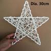 White Rattan Star Christmas Decoration Woven Wreaths DIY Handicraft Home Ornaments Wedding Party Supplies Indonesian Vine