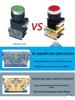 Flat Head LA38-11T Round Momentary Control Box, 22mm Self-Locking/Resetting Power Start-Stop Switch