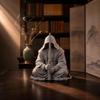 Sitting Pose Warrior Figurine 3D Printed Zen Statue Collection Ninja Ornaments  Gift