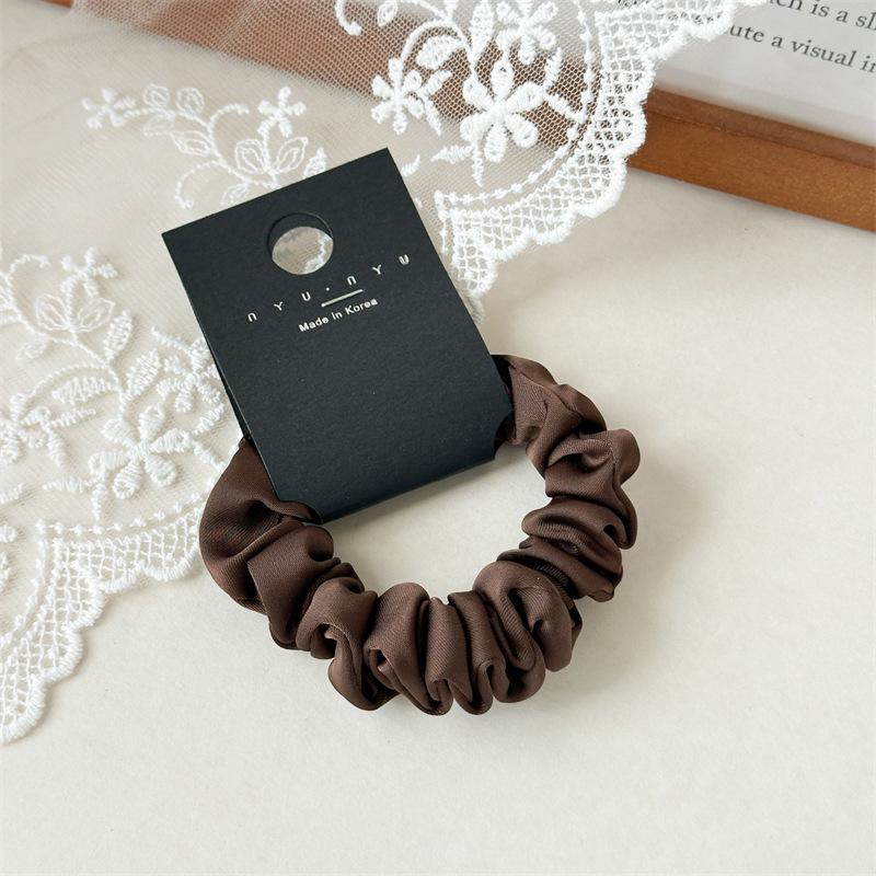 Wszechstronna satynowa gumka do włosów w stylu francuskim: Damska gumka do wysokiego kucyka, styl koreański