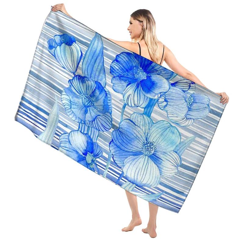 Hawaiian Style Bathroom Adult Soft Bath Towel Sauna Large Beach Towel Modern Fitness Towel Hotel Women'S Shower Quick Drying